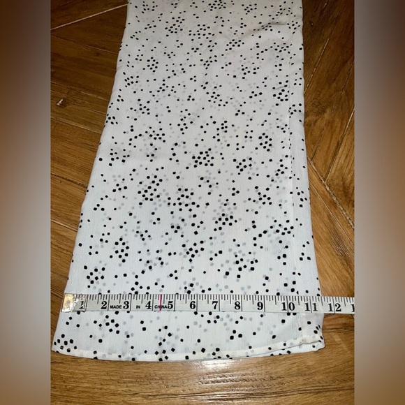 Fraiche by J wide leg jumpsuit - microdot - short sleeve / size large - nwt - Picture 10 of 11